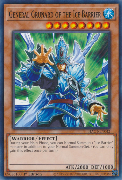 General Grunard of the Ice Barrier [HAC1-EN042] Common | The Time Vault CA