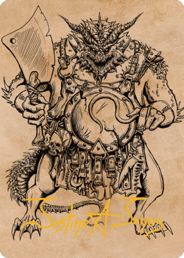 Thrakkus the Butcher Art Card (Gold-Stamped Signature) [Commander Legends: Battle for Baldur's Gate Art Series] | The Time Vault CA