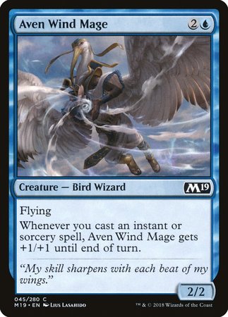 Aven Wind Mage [Core Set 2019] | The Time Vault CA