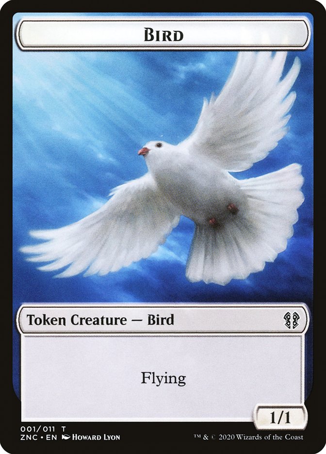 Bird // Kor Ally Double-sided Token [Zendikar Rising Commander Tokens] | The Time Vault CA