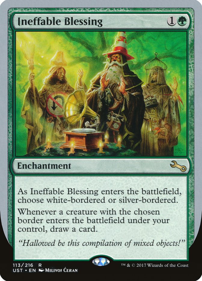 Ineffable Blessing ("choose white-bordered or silver-bordered") [Unstable] | The Time Vault CA