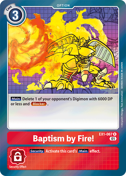 Baptism by Fire! [EX1-067] [Classic Collection] | The Time Vault CA