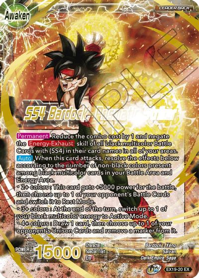 Bardock // SS4 Bardock, Prismatic Striker [EX19-20] | The Time Vault CA