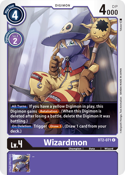 Wizardmon [BT2-071] [Release Special Booster Ver.1.0] | The Time Vault CA