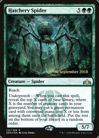 Hatchery Spider [Guilds of Ravnica Promos] | The Time Vault CA