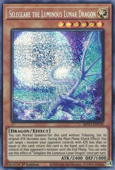 Seleglare the Luminous Lunar Dragon [MP21-EN159] Prismatic Secret Rare | The Time Vault CA