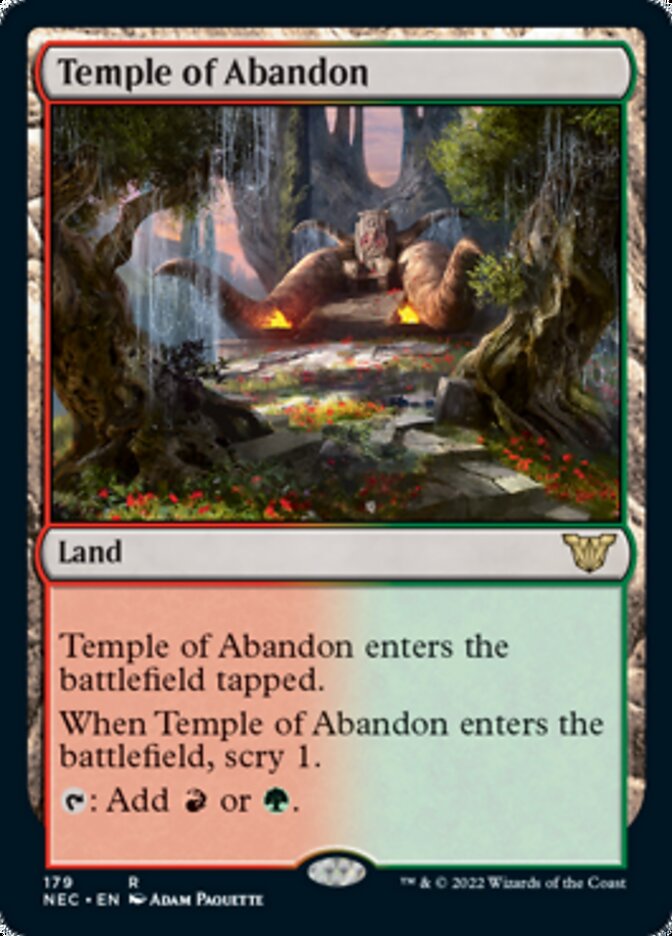 Temple of Abandon [Kamigawa: Neon Dynasty Commander] | The Time Vault CA