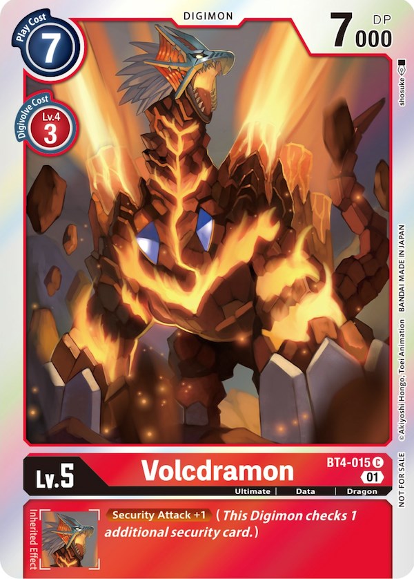Volcdramon [BT4-015] (ST-11 Special Entry Pack) [Great Legend Promos] | The Time Vault CA