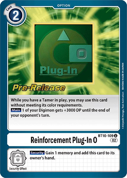 Reinforcement Plug-In 0 [BT10-109] [Xros Encounter Pre-Release Cards] | The Time Vault CA