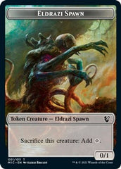 Eldrazi Spawn // Human Soldier Double-sided Token [Innistrad: Midnight Hunt Commander] | The Time Vault CA