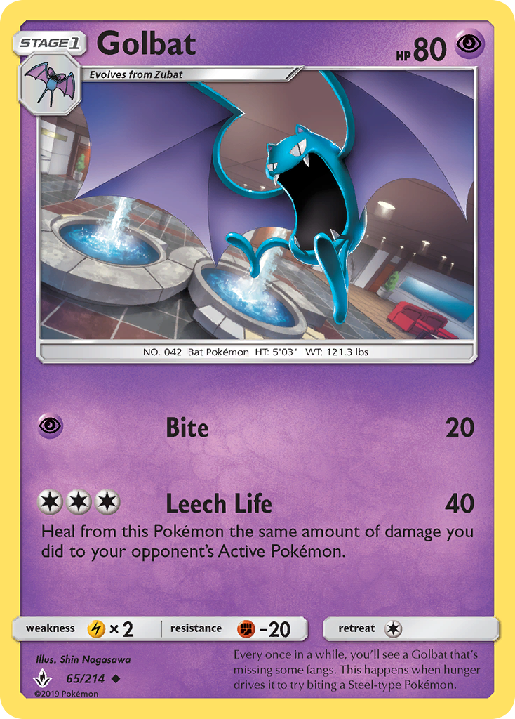 Golbat (65/214) [Sun & Moon: Unbroken Bonds] | The Time Vault CA