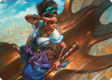 Talas Lookout Art Card [Dominaria United Art Series] | The Time Vault CA