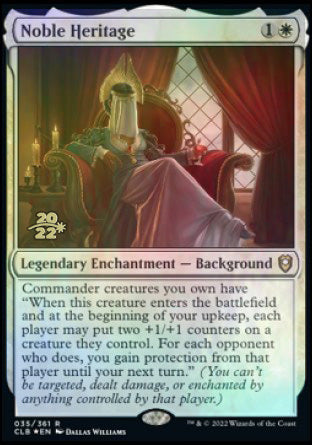 Noble Heritage [Commander Legends: Battle for Baldur's Gate Prerelease Promos] | The Time Vault CA
