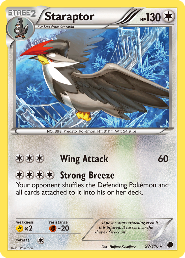 Staraptor (97/116) [Black & White: Plasma Freeze] | The Time Vault CA