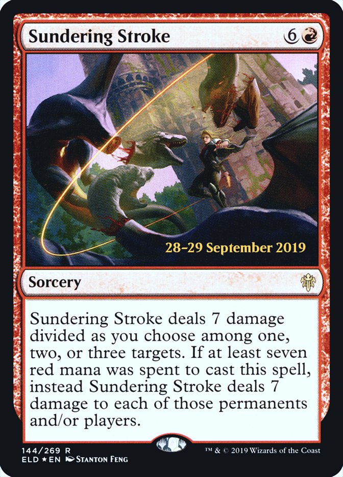 Sundering Stroke  [Throne of Eldraine Prerelease Promos] | The Time Vault CA