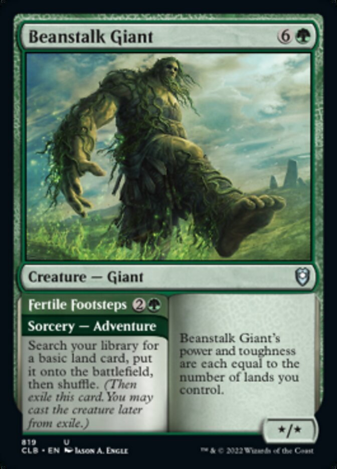 Beanstalk Giant // Fertile Footsteps [Commander Legends: Battle for Baldur's Gate] | The Time Vault CA