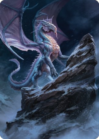 Ancient Silver Dragon Art Card (06) [Commander Legends: Battle for Baldur's Gate Art Series] | The Time Vault CA