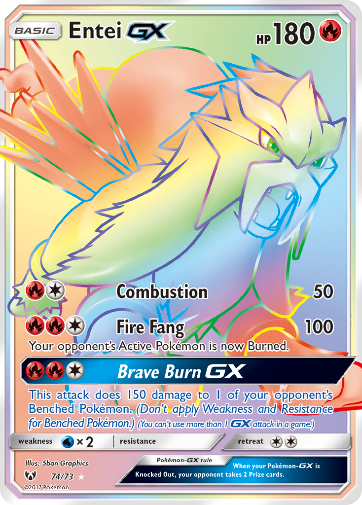 Entei GX (74/73) [Sun & Moon: Shining Legends] | The Time Vault CA