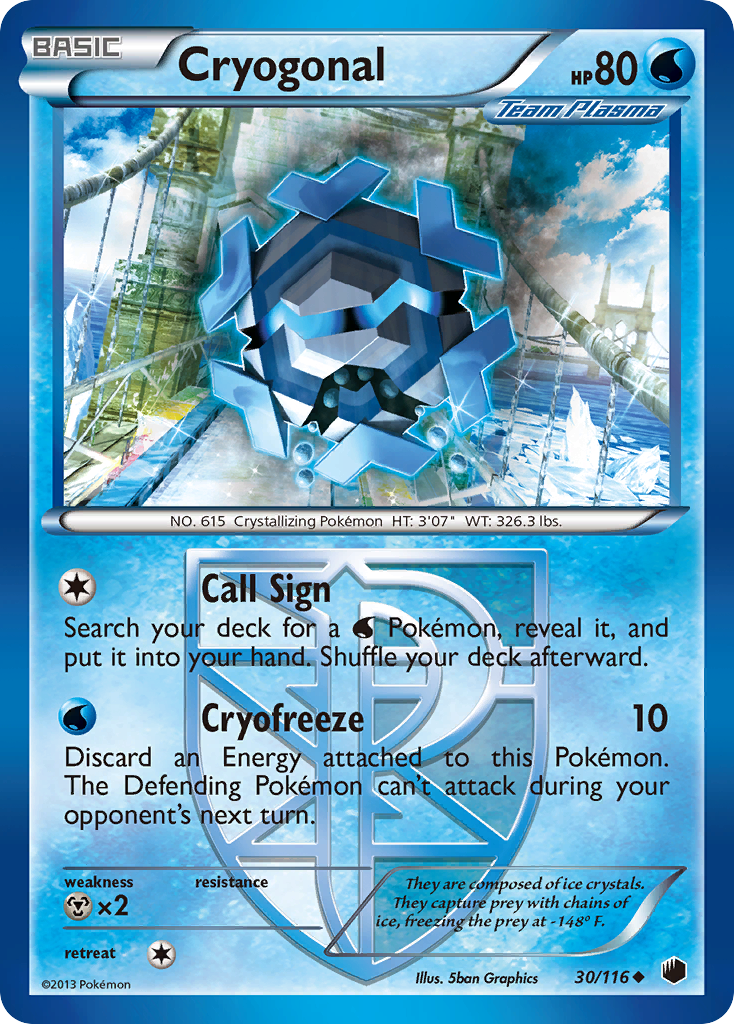 Cryogonal (30/116) [Black & White: Plasma Freeze] | The Time Vault CA