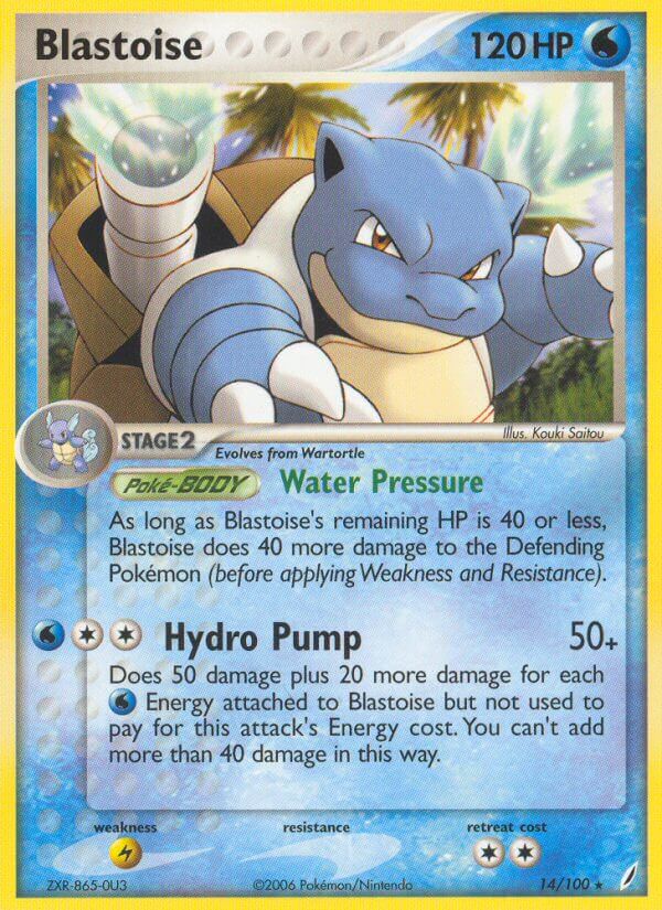 Blastoise (14/100) (Theme Deck Exclusive) [EX: Crystal Guardians] | The Time Vault CA