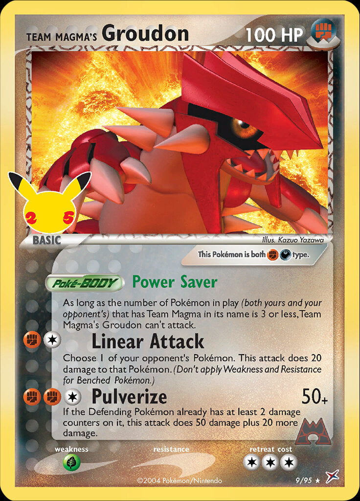 Team Magma's Groudon (9/95) [Celebrations: 25th Anniversary - Classic Collection] | The Time Vault CA