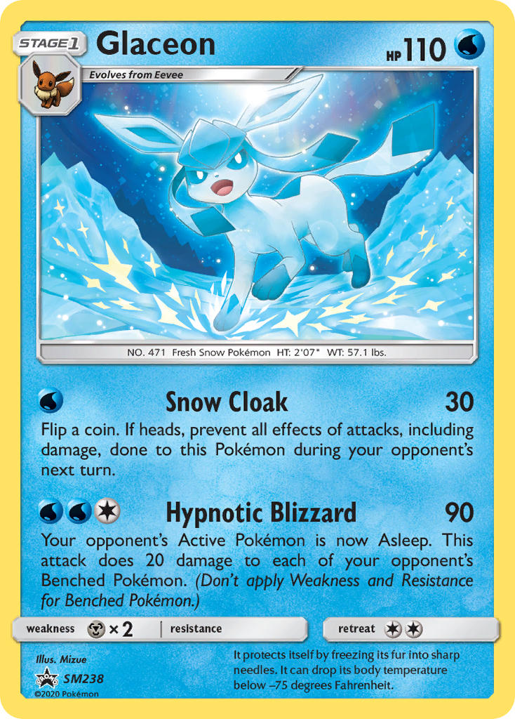 Glaceon (SM238) [Sun & Moon: Black Star Promos] | The Time Vault CA