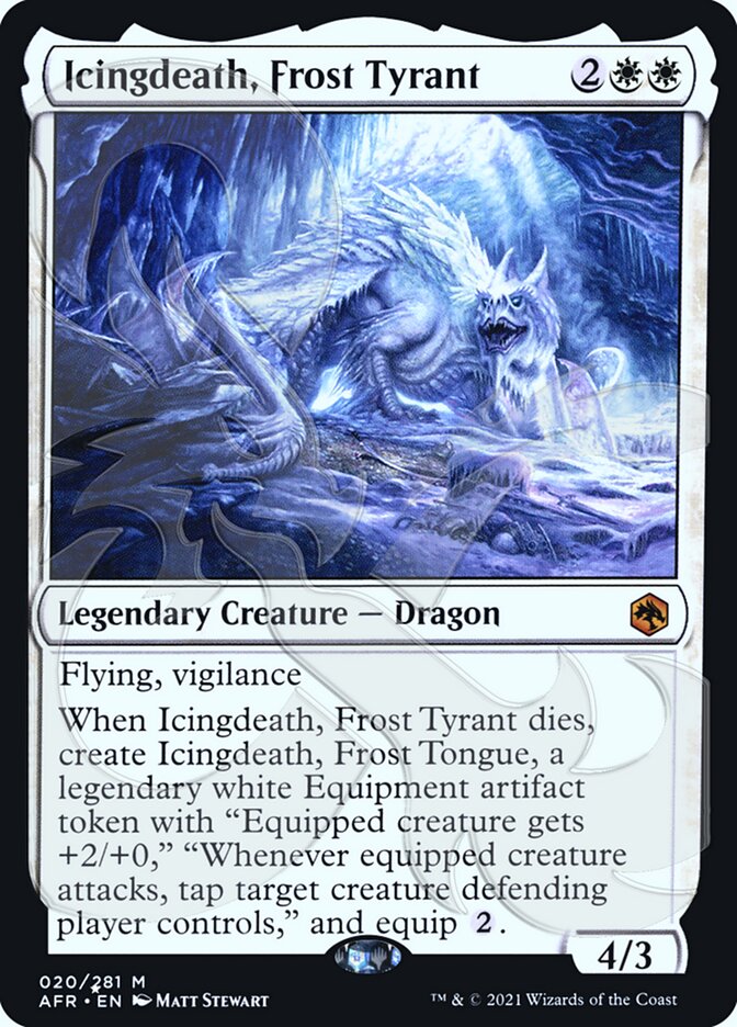 Icingdeath, Frost Tyrant (Ampersand Promo) [Dungeons & Dragons: Adventures in the Forgotten Realms Promos] | The Time Vault CA