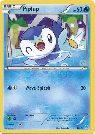 Piplup (16/30) [XY: Trainer Kit 3 - Suicune] | The Time Vault CA