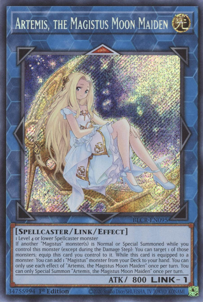 Artemis, the Magistus Moon Maiden [BLCR-EN095] Secret Rare | The Time Vault CA