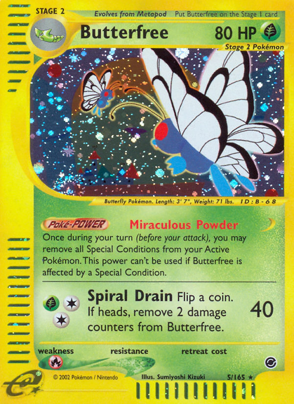 Butterfree (5/165) [Expedition: Base Set] | The Time Vault CA