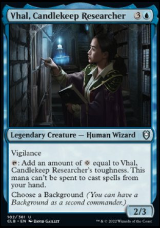 Vhal, Candlekeep Researcher [Commander Legends: Battle for Baldur's Gate] | The Time Vault CA