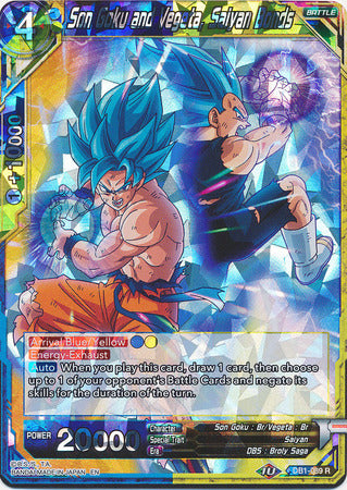 Son Goku and Vegeta, Saiyan Bonds (DB1-089) [Dragon Brawl] | The Time Vault CA