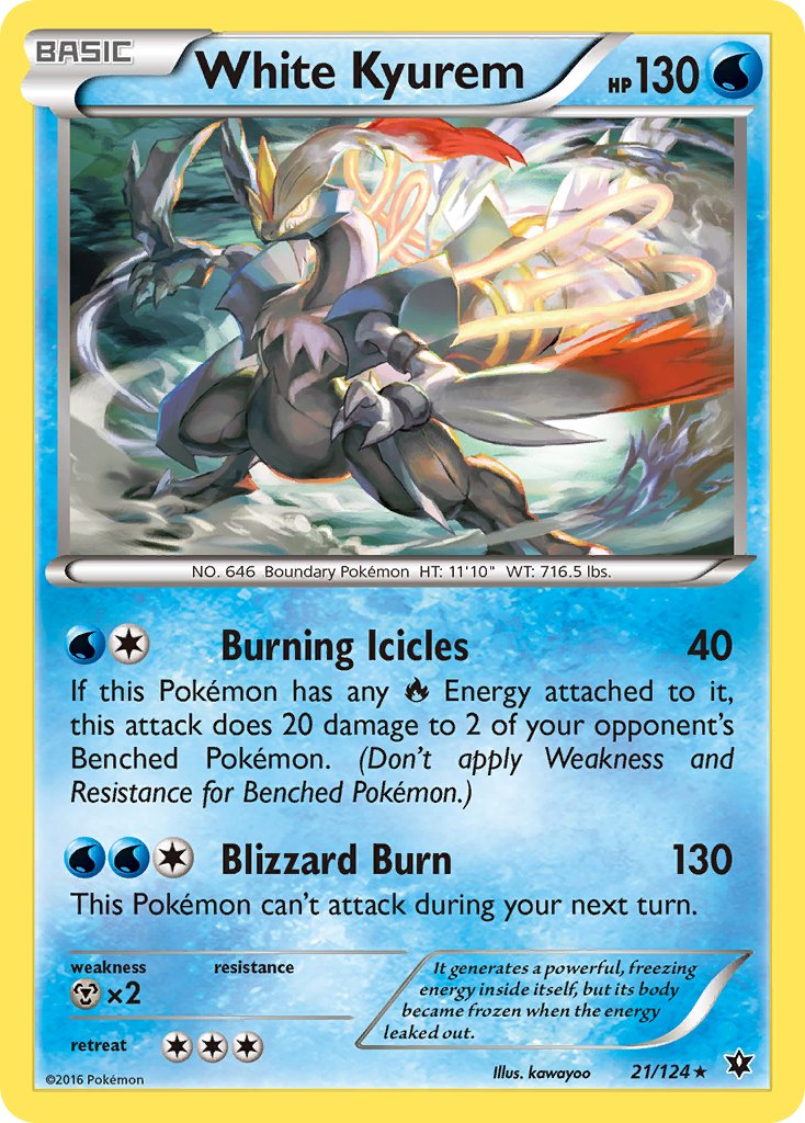 White Kyurem (21/124) (Theme Deck Exclusive) [XY: Fates Collide] | The Time Vault CA