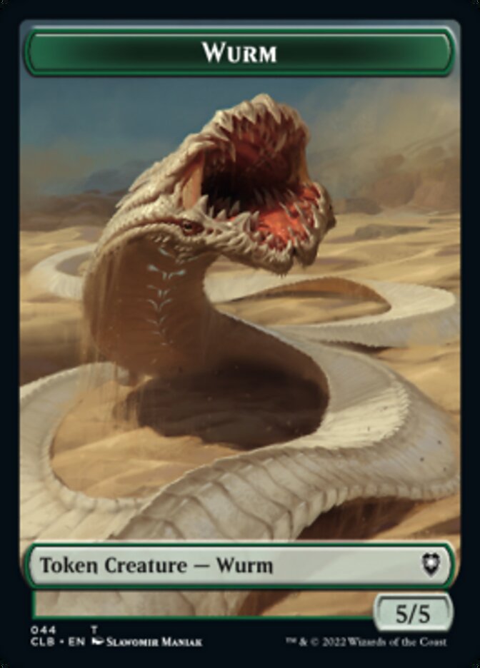 Phyrexian Beast // Wurm Double-sided Token [Commander Legends: Battle for Baldur's Gate Tokens] | The Time Vault CA