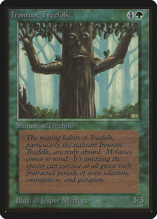 Ironroot Treefolk [Limited Edition Beta] | The Time Vault CA