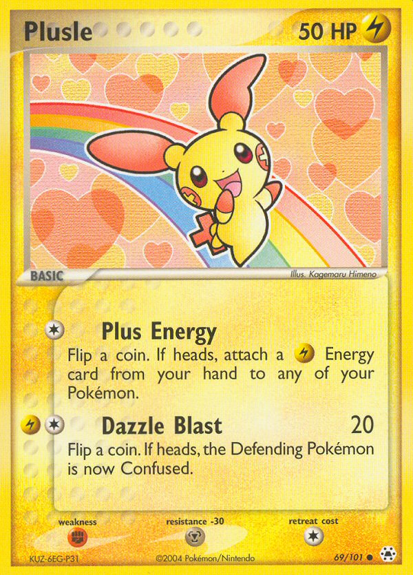 Plusle (69/101) [EX: Hidden Legends] | The Time Vault CA