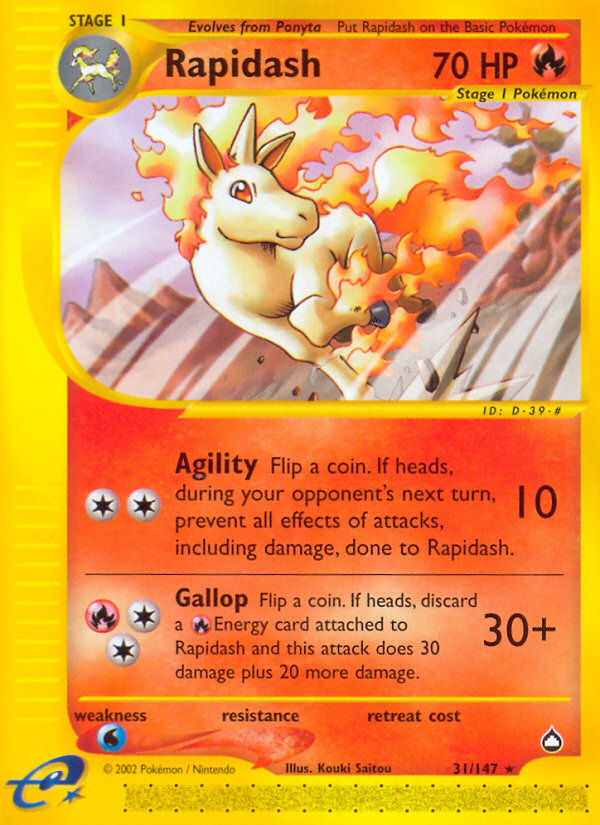 Rapidash (31/147) [Aquapolis] | The Time Vault CA