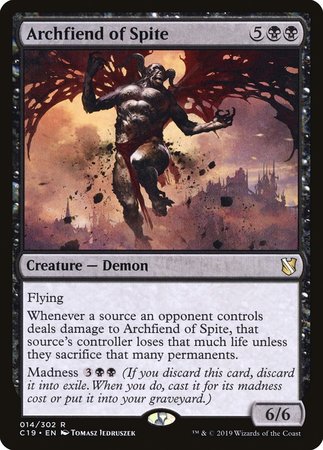 Archfiend of Spite [Commander 2019] | The Time Vault CA