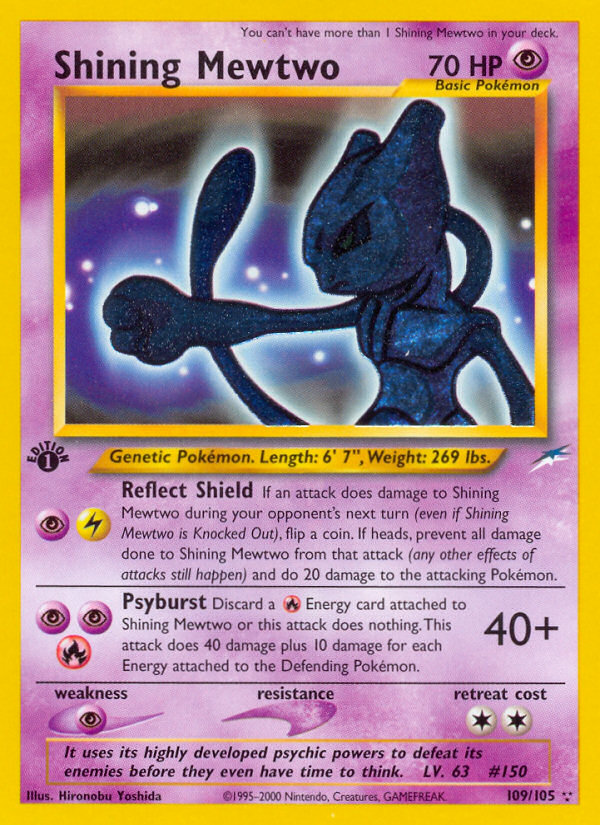 Shining Mewtwo (109/105) [Neo Destiny 1st Edition] | The Time Vault CA