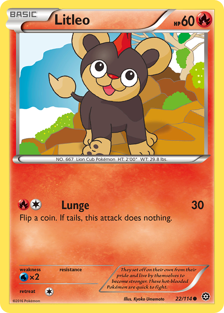 Litleo (22/114) [XY: Steam Siege] | The Time Vault CA