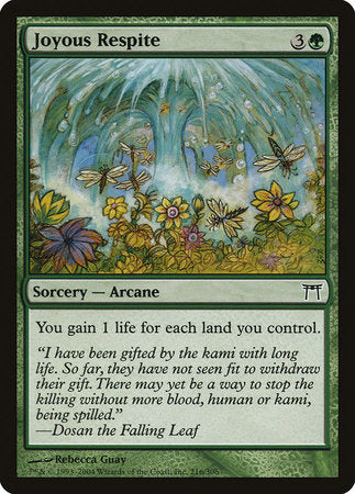Joyous Respite [Champions of Kamigawa] | The Time Vault CA