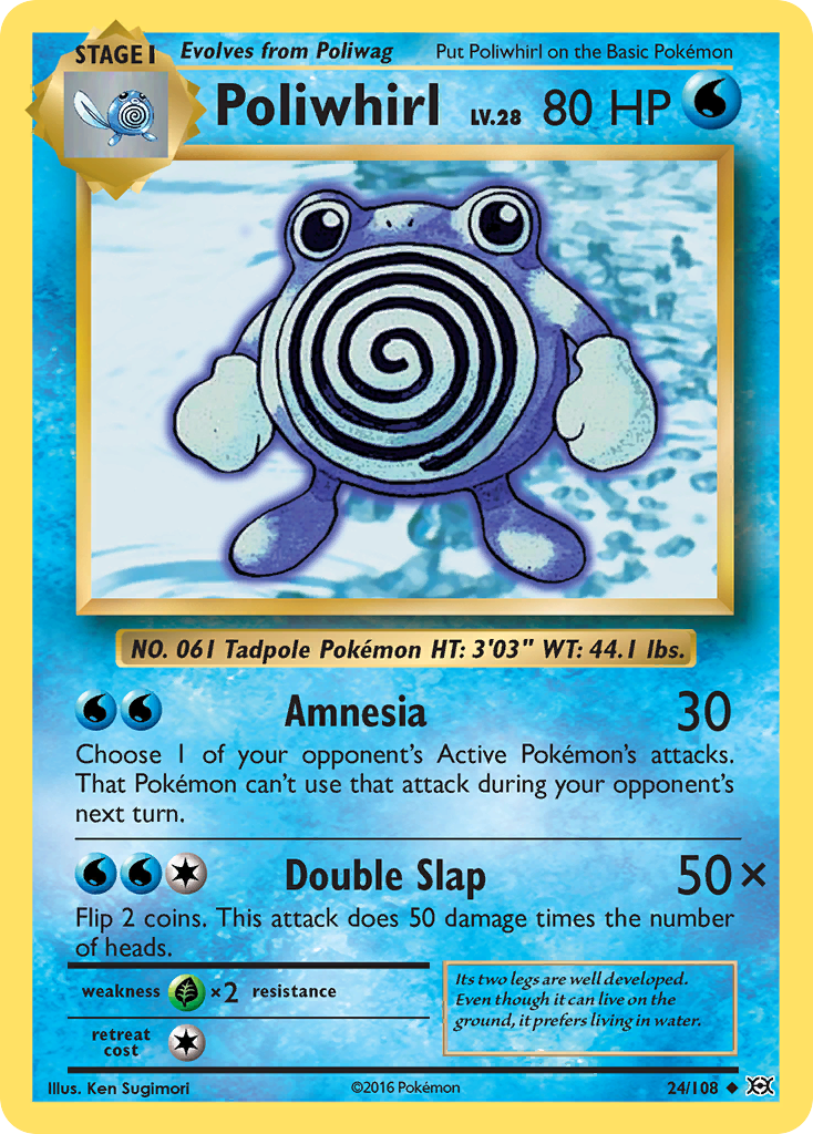 Poliwhirl (24/108) [XY: Evolutions] | The Time Vault CA