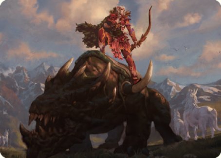 Meria's Outrider Art Card [Dominaria United Art Series] | The Time Vault CA