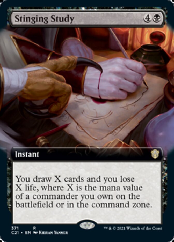 Stinging Study (Extended) [Commander 2021] | The Time Vault CA