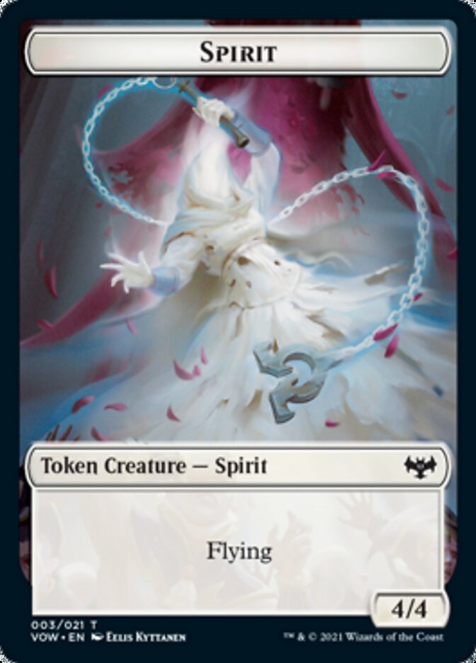 Spirit Token (003) [Innistrad: Crimson Vow Tokens] | The Time Vault CA