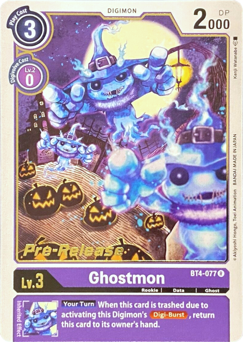 Ghostmon [BT4-077] [Great Legend Pre-Release Promos] | The Time Vault CA