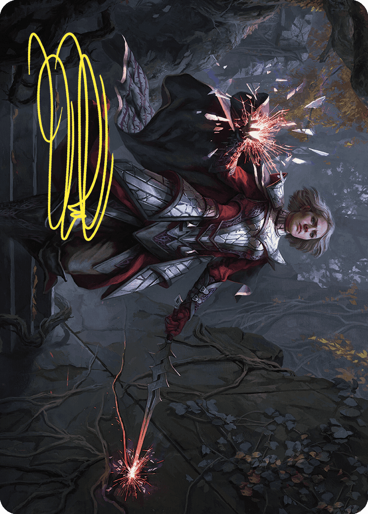 Rowan, Scion of War Art Card (31/81) (Gold-Stamped Signature) [Wilds of Eldraine Art Series] | The Time Vault CA