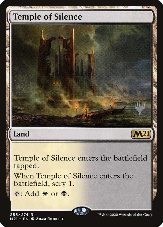 Temple of Silence (Promo Pack) [Core Set 2021 Promos] | The Time Vault CA