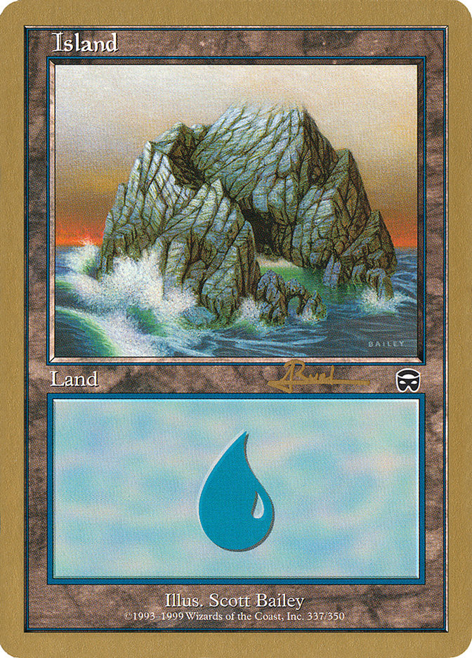 Island (ar337) (Antoine Ruel) [World Championship Decks 2001] | The Time Vault CA