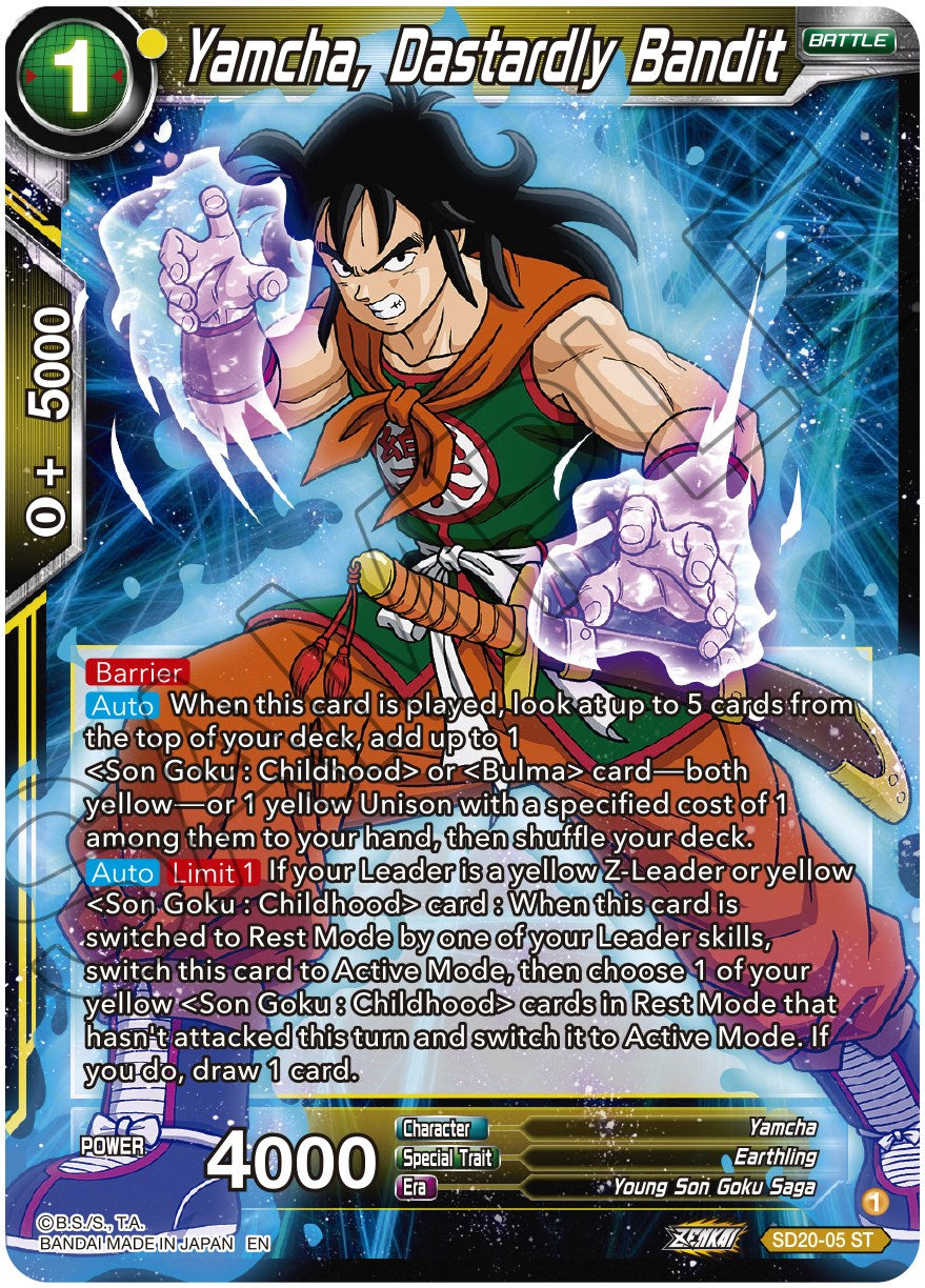 Yamcha, Dastardly Bandit (SD20-05) [Dawn of the Z-Legends] | The Time Vault CA